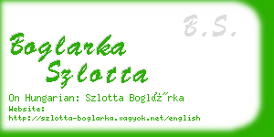 boglarka szlotta business card